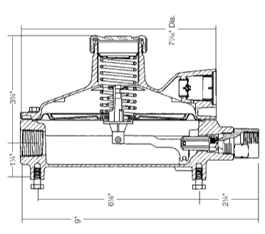 rego LV5503B8液化气调压器结构图